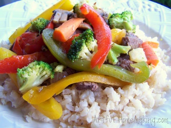 vegetable beef stir fry recipe