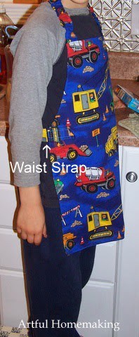 homemade apron for boys
