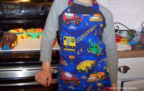 sewing pattern for boy's apron