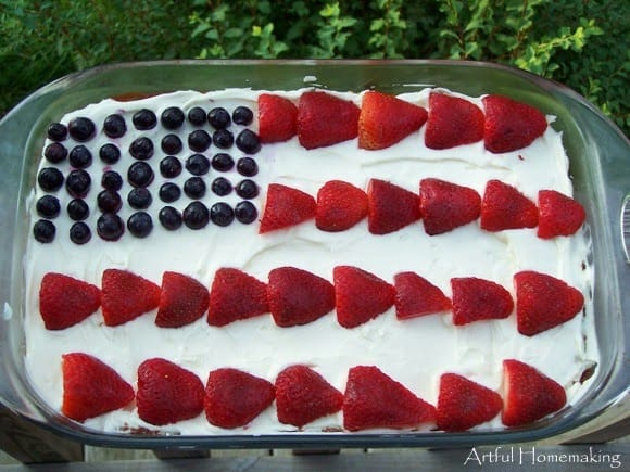 4th of July Flag Cake