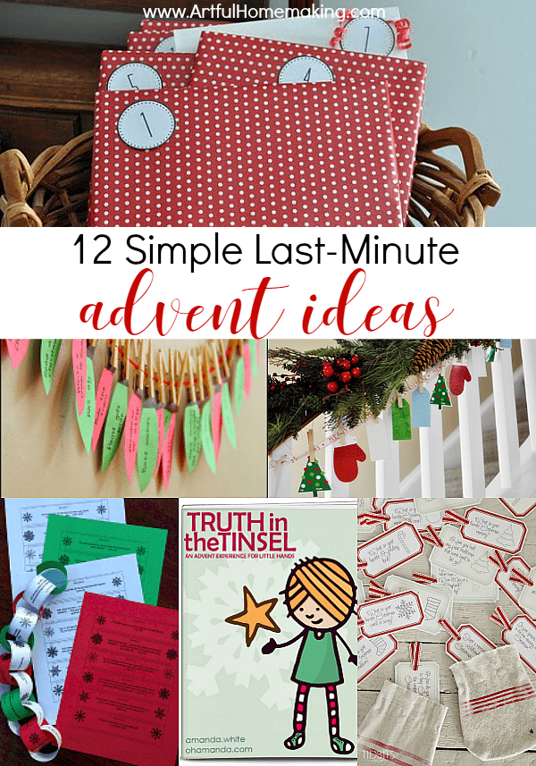 12 last-minute advent ideas