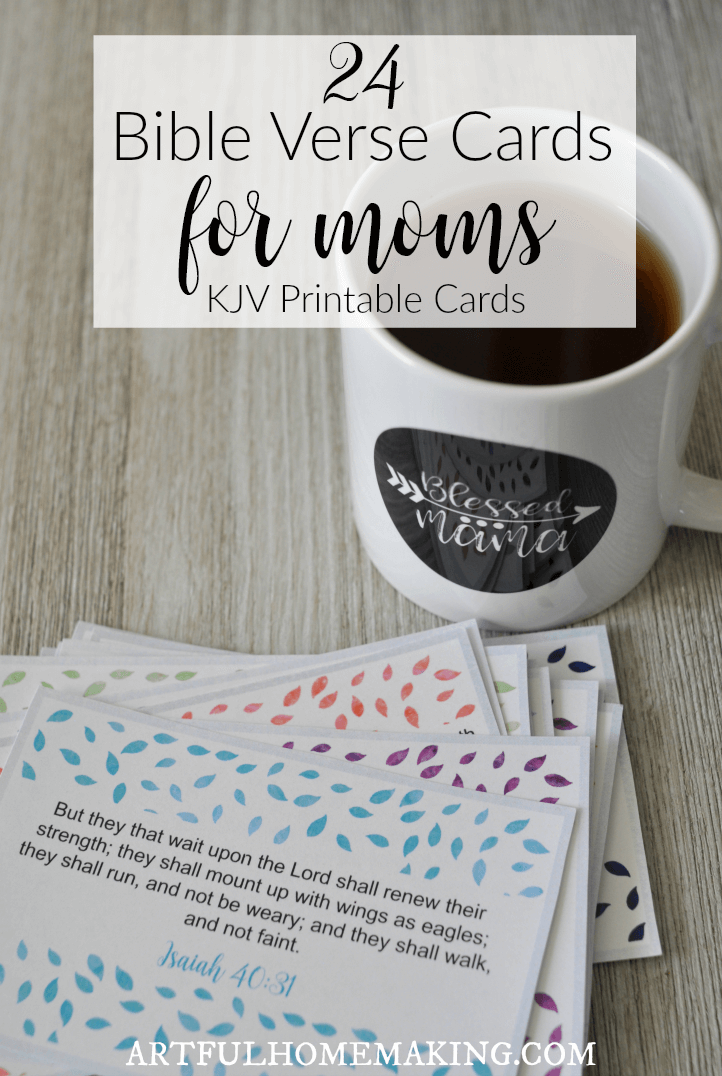 Printable Bible Verse Cards for Moms to encourage you on your journey!