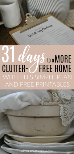 31 day home declutter plan