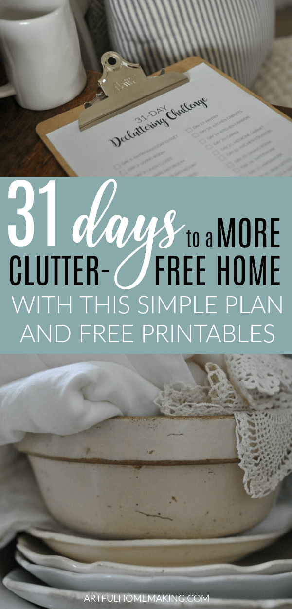 31-Day Home Decluttering Challenge
