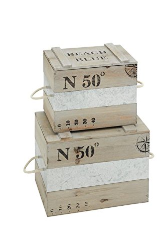 french farmhouse wood and metal crates