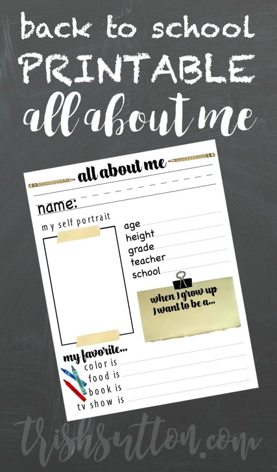 back to school printables