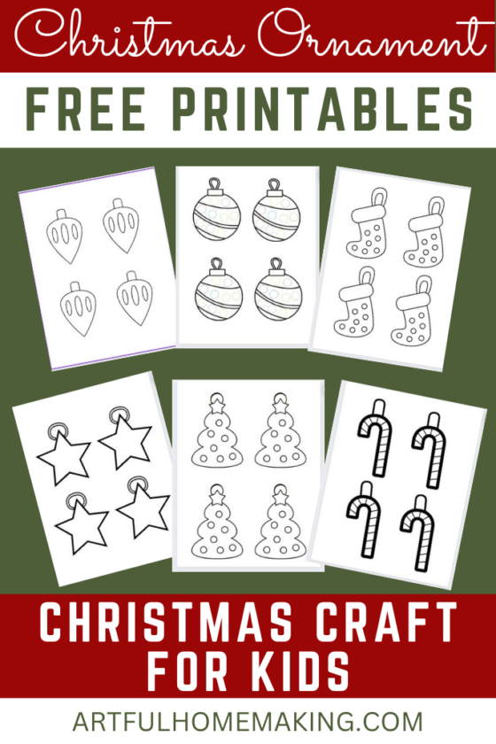 Free Christmas Ornaments Printable (12 Pages) - Artful Homemaking
