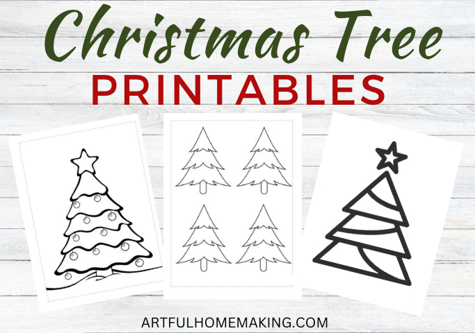 Free Christmas Tree Printable Templates (30 Designs) - Artful Homemaking