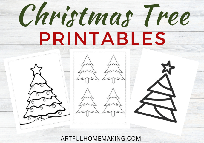 Free Christmas Tree Printable Templates (30 Designs)