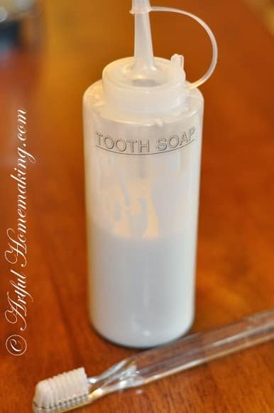 homemade tooth soap