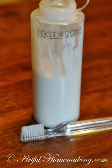 homemade tooth soap