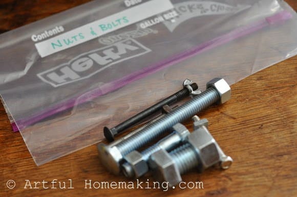nuts and bolts as a toddler activity