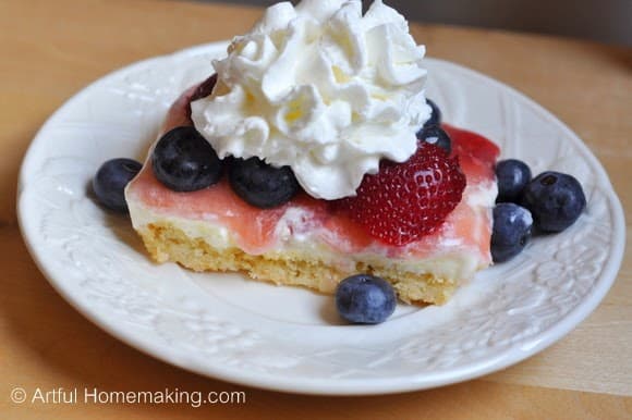 slice of sugar-free THM berry cheesecake