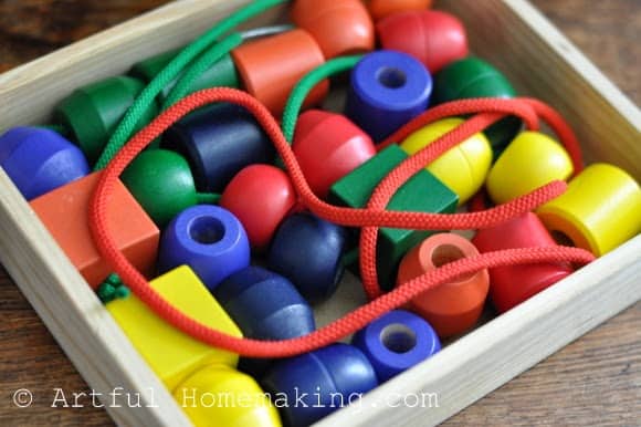 primary lacing beads toy