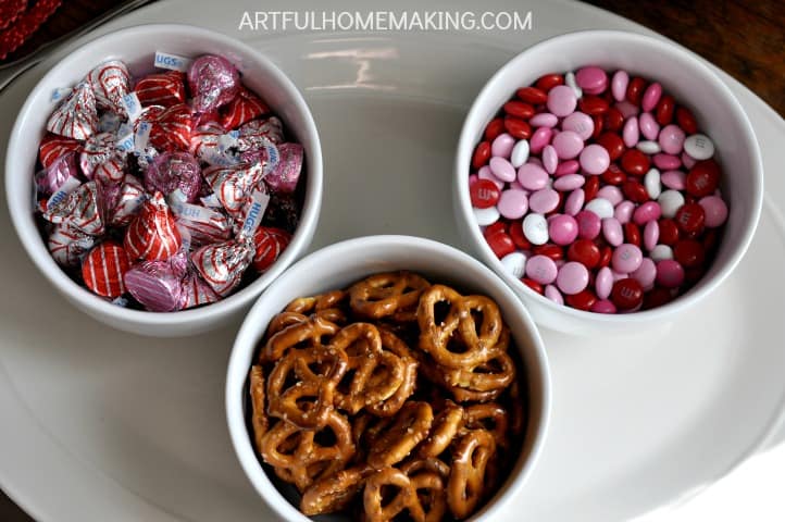 3 ingredient valentine pretzel buttons