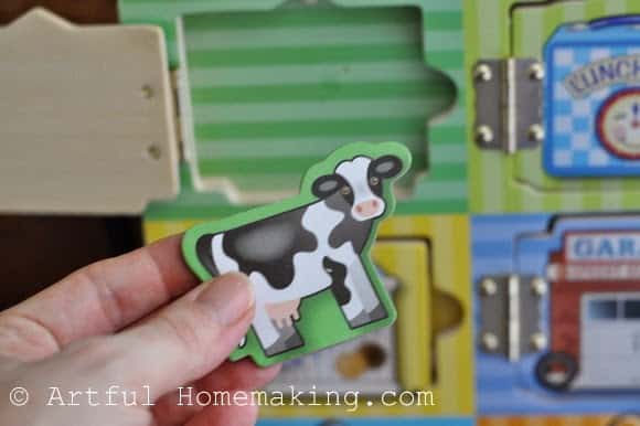 wooden magnetic educational board
