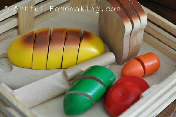 cutting food play set