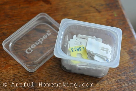activity for kids using bread tags