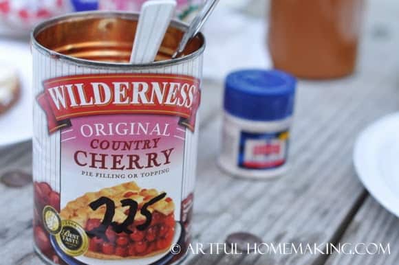 cherry pie filling for hobo pie