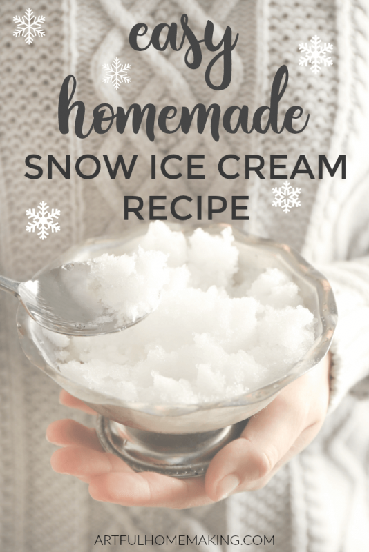 How to Make Snow Ice Cream