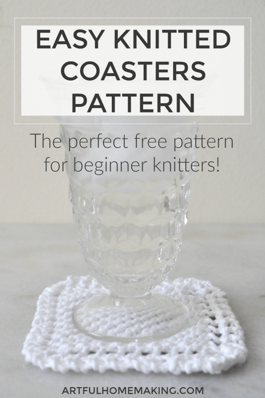 Easy Knitted Coasters Pattern