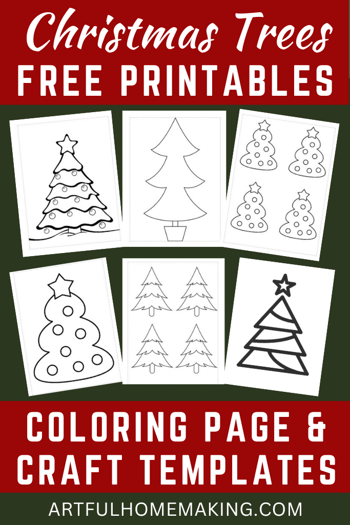 free Christmas trees printables