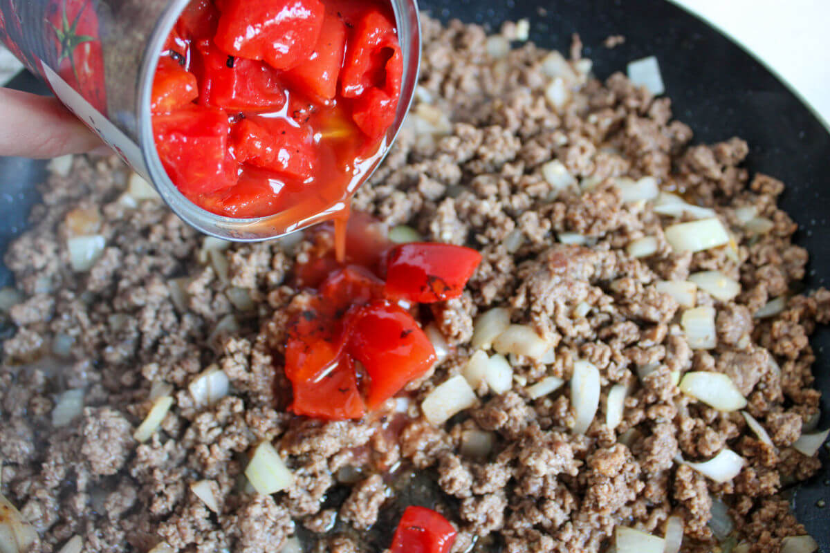 Making quinoa stuffed peppers.