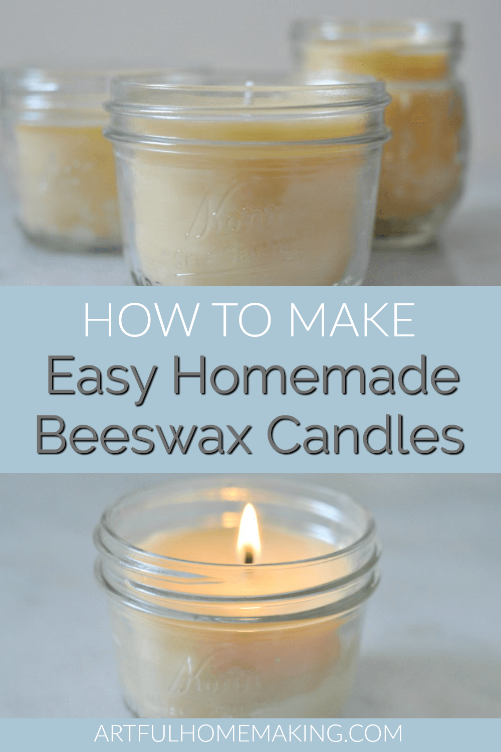 How to Make Beeswax Candles Easy DIY Tutorial Artful Homemaking