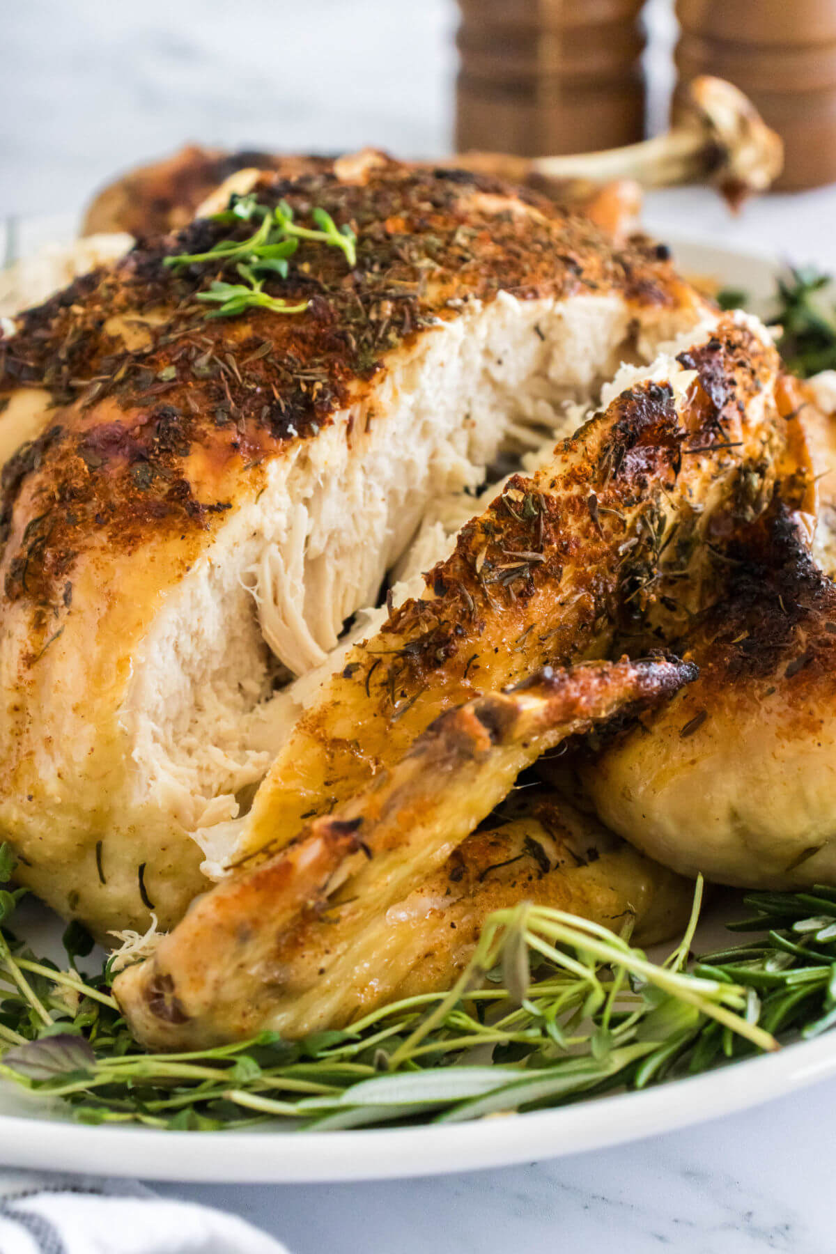 Instant Pot whole roast chicken.