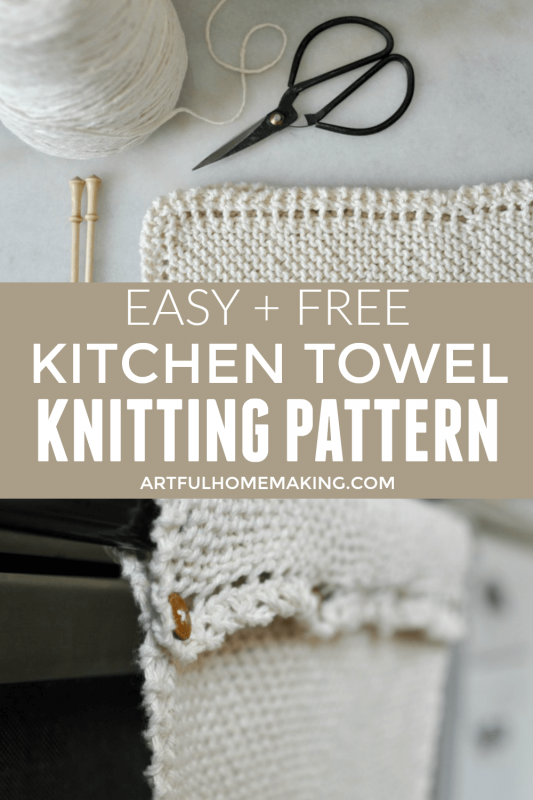 Kitchen Towel Knitting Pattern