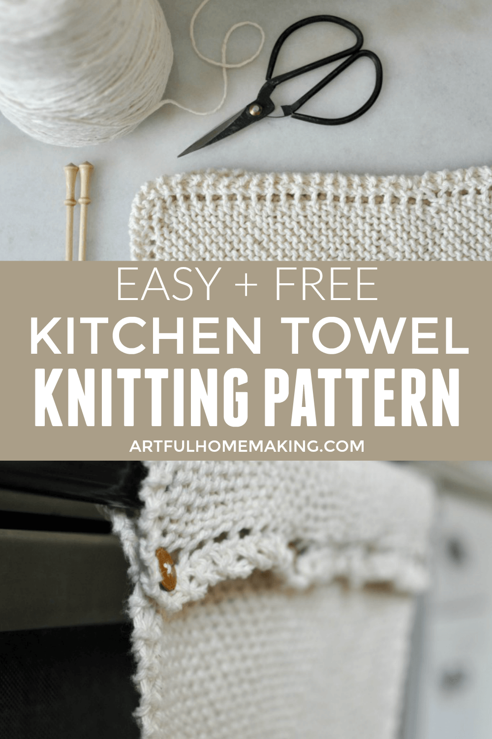 Grandmother's Favorite Kitchen Towel Knitting Pattern Artful Homemaking