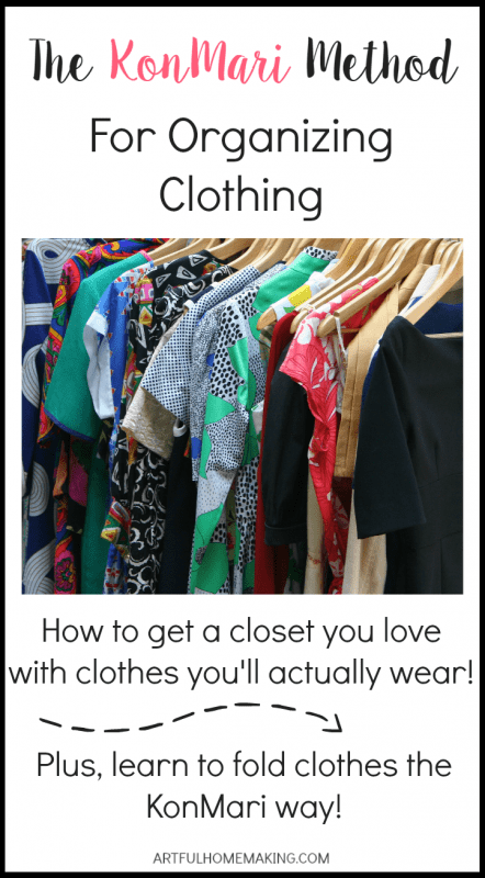 How to organize clothes the KonMari way!