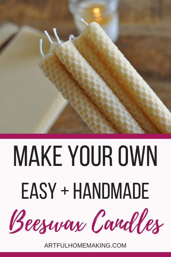 Rolled Beeswax Candles Easy DIY Tutorial