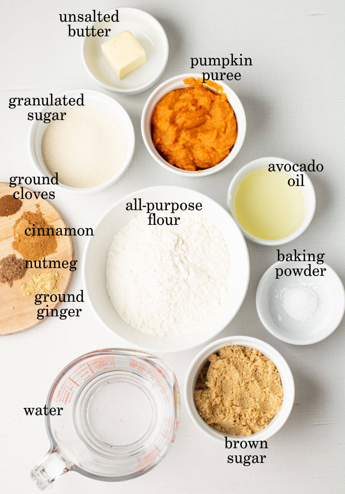 Skillet Pumpkin Cobbler Ingredients.