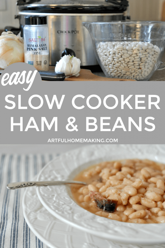 Slow Cooker Beans and Ham