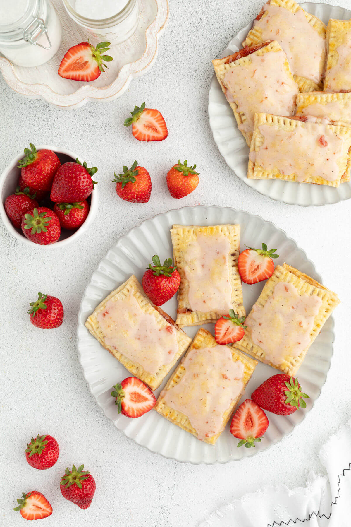 Sourdough pop tarts on a plate.