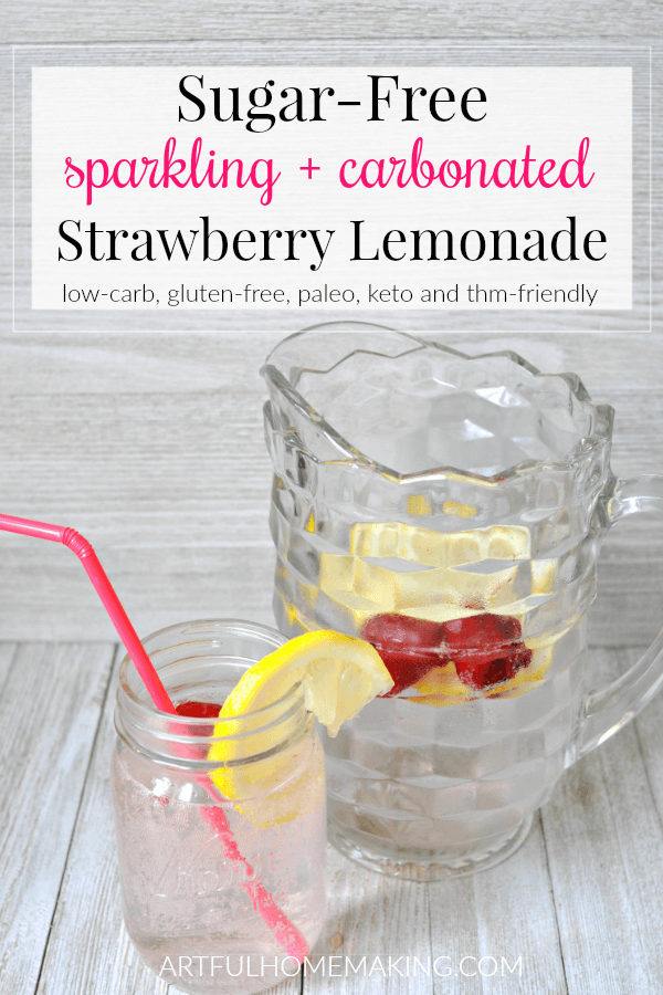 Sugar-Free Sparkling Strawberry Lemonade Recipe