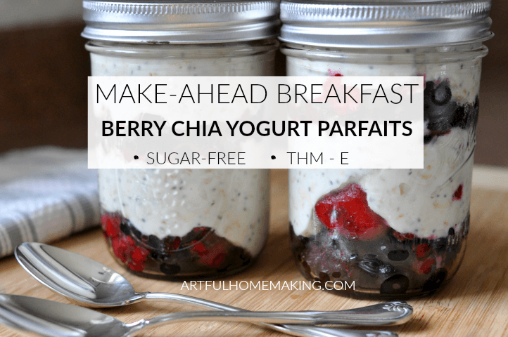 Berry Yogurt Make-Ahead Breakfast Parfaits THM-E