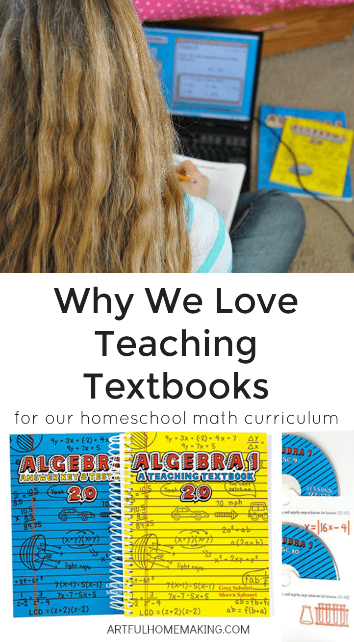 Why we love Teaching Textbooks for homeschool math!