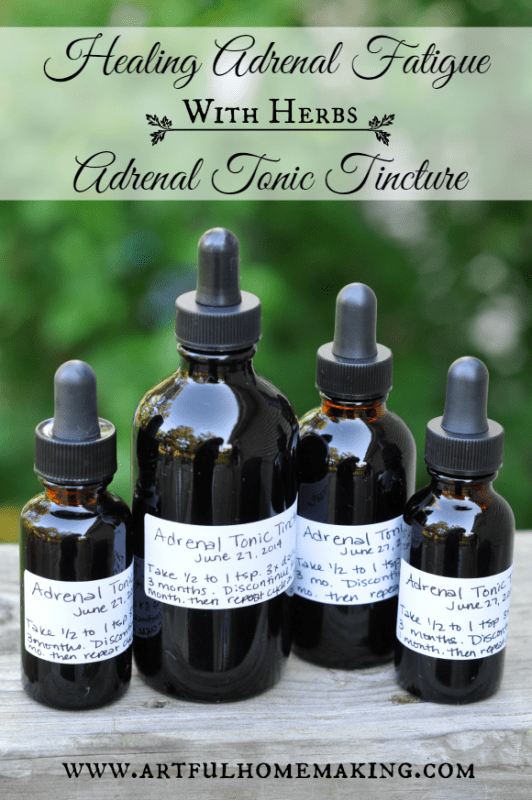 This adrenal fatigue tincture is so easy to make!