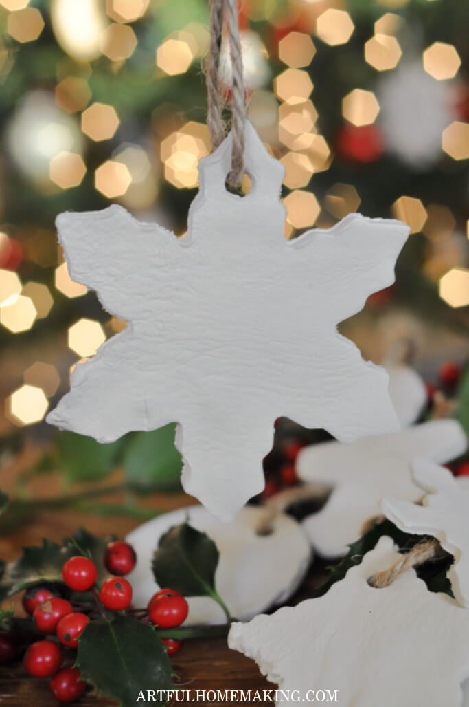 air dry clay christmas ornaments