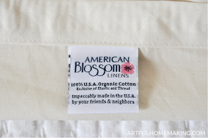 american blossom linens organic sheets