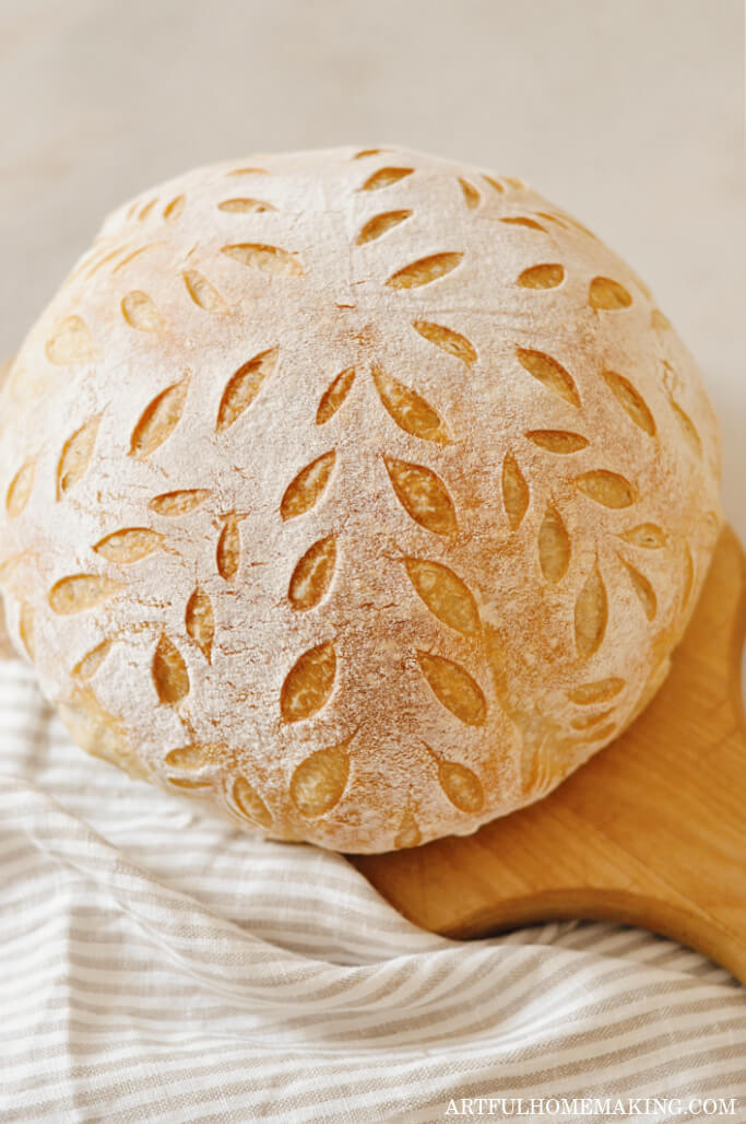 Easy Dutch oven sourdough bread for beginners - Sprouting Wheel