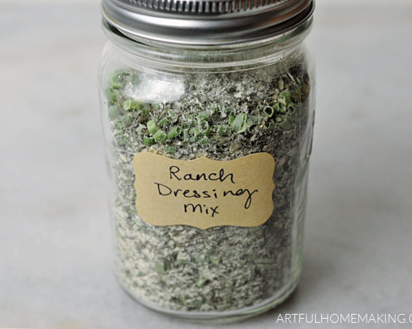 homemade ranch dressing mix