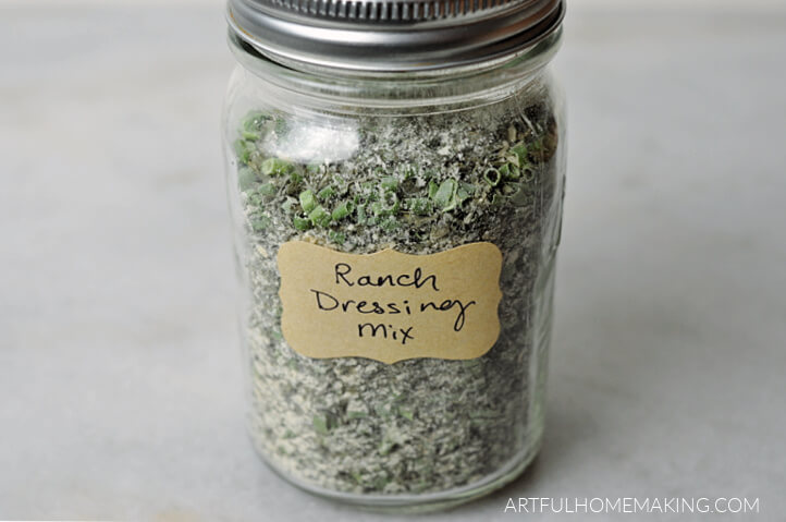 homemade ranch dressing mix