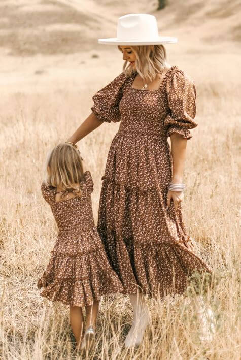 brown floral dress ivy city