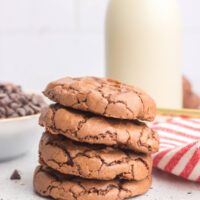 stack of brownie cookies