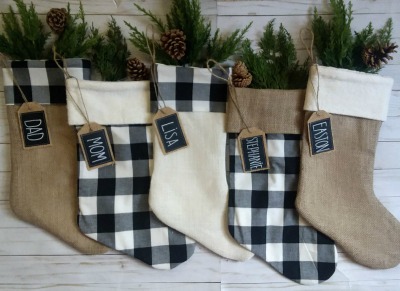 farmhouse christmas stockings