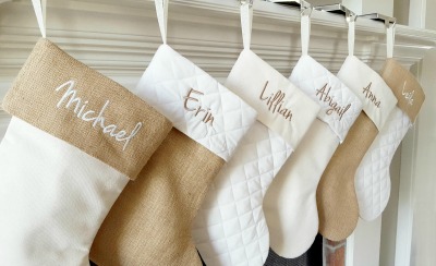 farmhouse christmas stockings