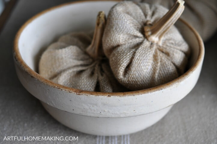 how to make burlap pumpkins